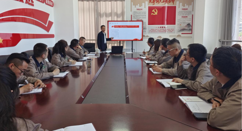 恪守“六大紀(jì)律” 筑牢思想根基——集團(tuán)黨委委員、紀(jì)委書記赴朝物開投公司黨支部講授專題黨課